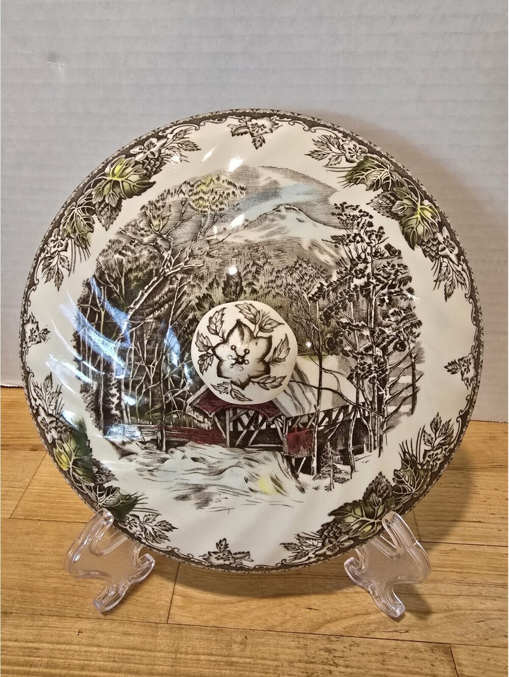 Johnson Brothers Friendly Village Covered Bridge Vegetable Dish Serving Lid Only